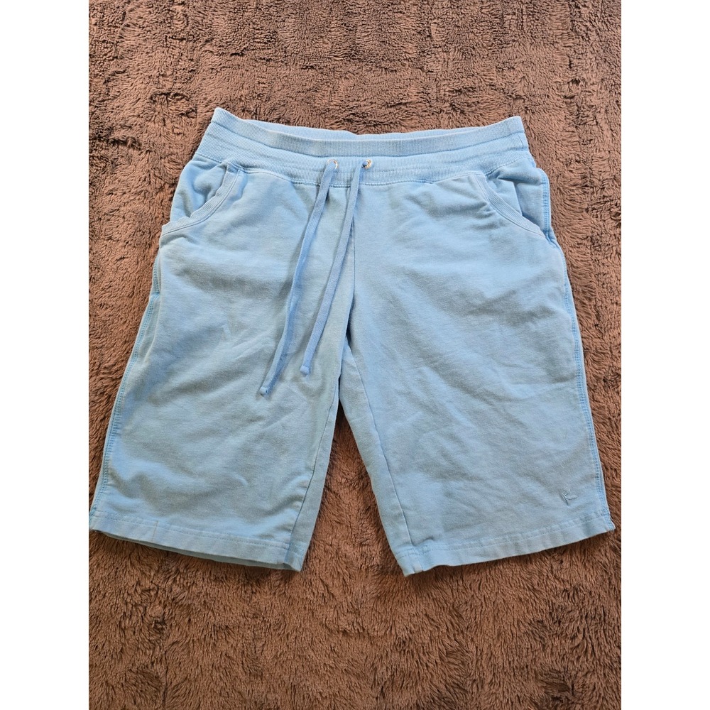 Danskin Now Womens Blue Bahama Cotton Blend Lounge Athletic Shorts  M8-10